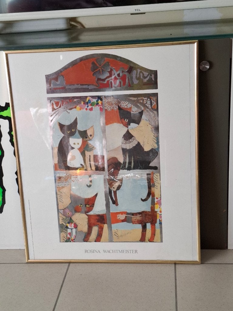 Orgineel Litho Rosina Wachtmeister 1989 Geen kopie brol, Antiquités & Art, Encadré, Enlèvement ou Envoi, Lithographie