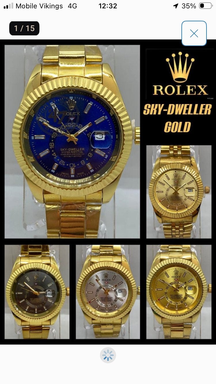 ROL Sky-Dweller GOLD, Ophalen of Verzenden, Waterdicht, Nieuw, Geel