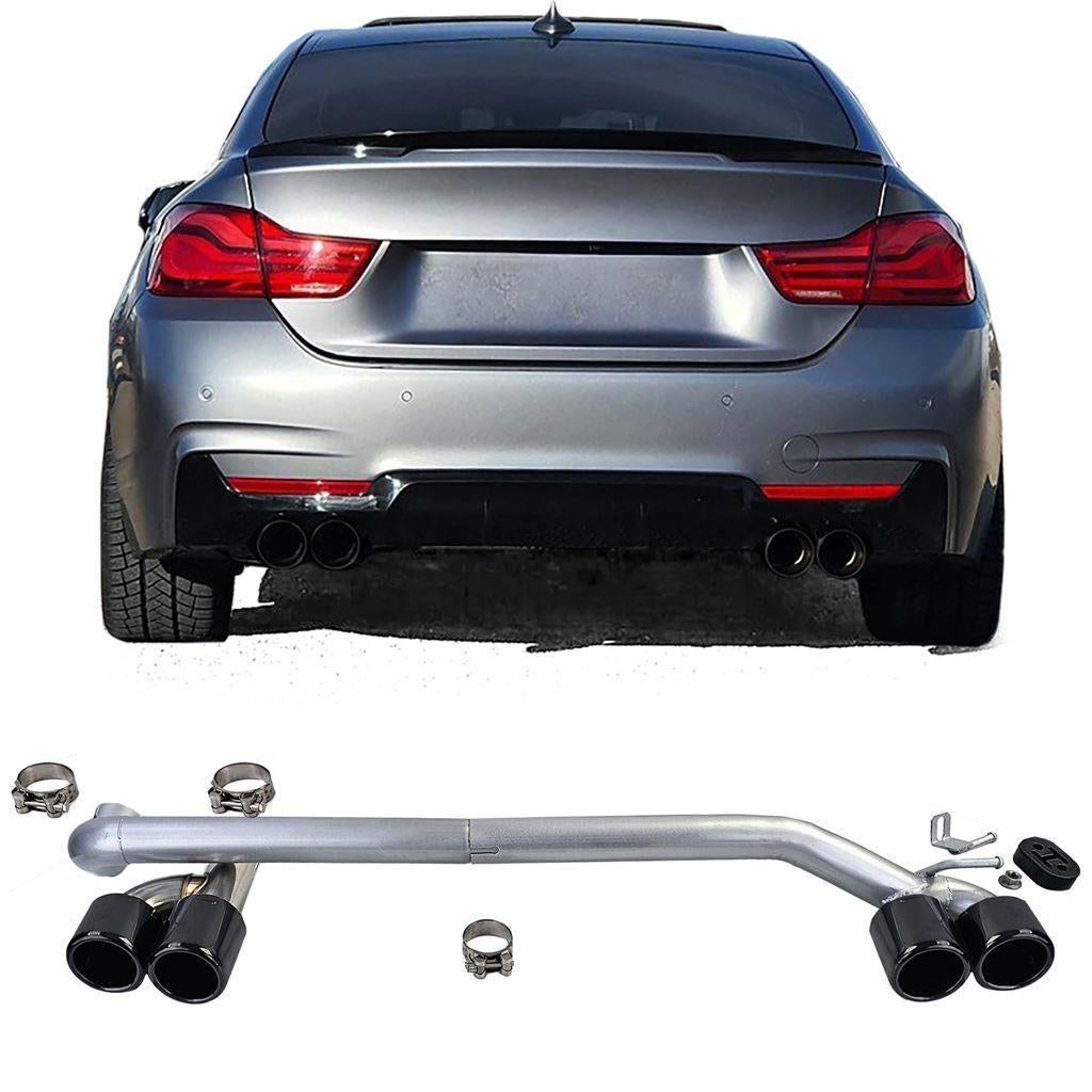 Uitlaat 4 x Sierstuk Black Tip Bmw 4 serie F32 F33 F36 M4 lo, Envoi