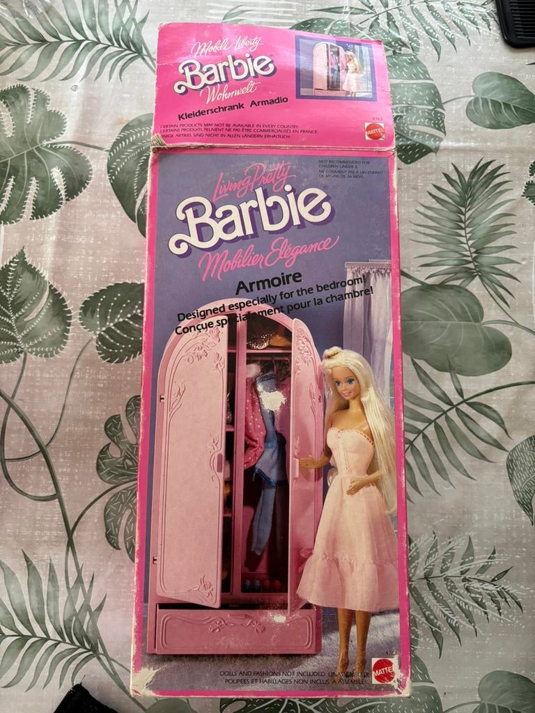 Barbie kleerkast Mattel 4763 (1983)., Kinderen en Baby's, Ophalen, Zo goed als nieuw, Barbie