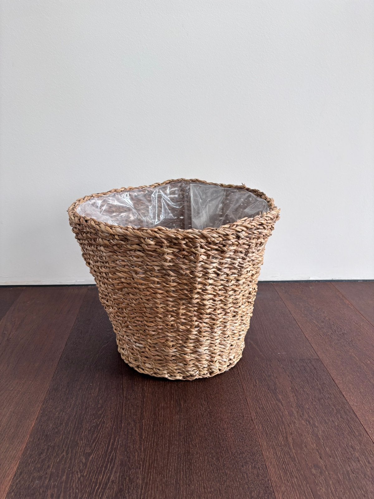 Plantenmand - rieten bloempot, Tuin en Terras, Gebruikt, Rond, Binnen, Minder dan 40 cm