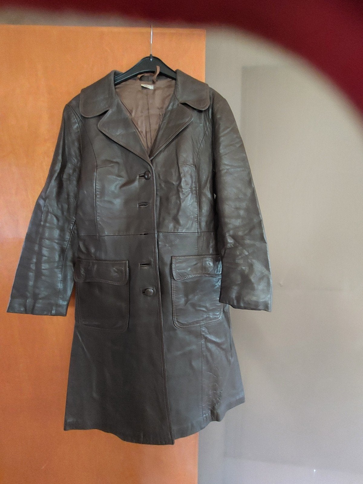 bruine lederen damesjas m 40, Kleding | Dames, Jassen | Zomer, Ophalen