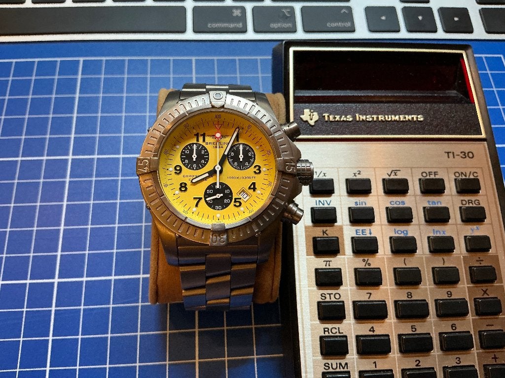 BREITLING CHRONO AVENGER M1 – TITANIUM – FULL SET, Overige materialen, Breitling, Polshorloge, Overige materialen