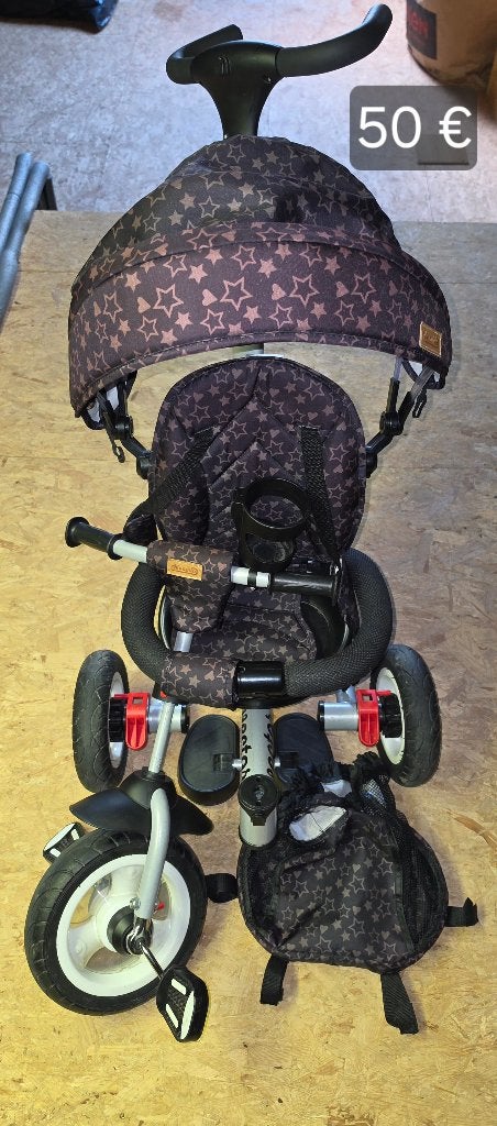 Tricycle avec barre de poussée Chipolino, Vélos & Vélomoteurs, Enlèvement, Utilisé