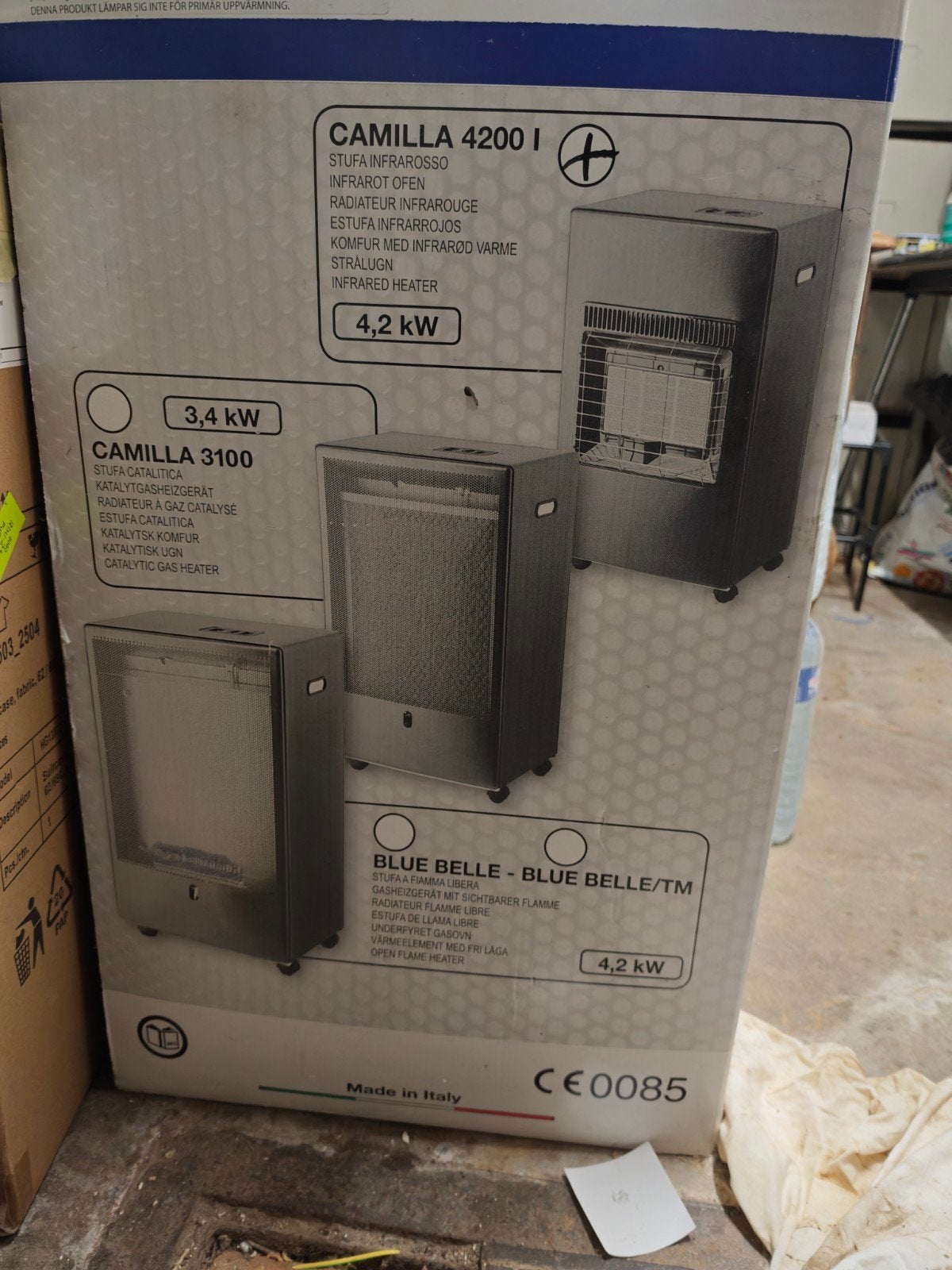 poêle a gaz, Bricolage & Construction, Moins de 60 cm, Comme neuf, Enlèvement, Poêle