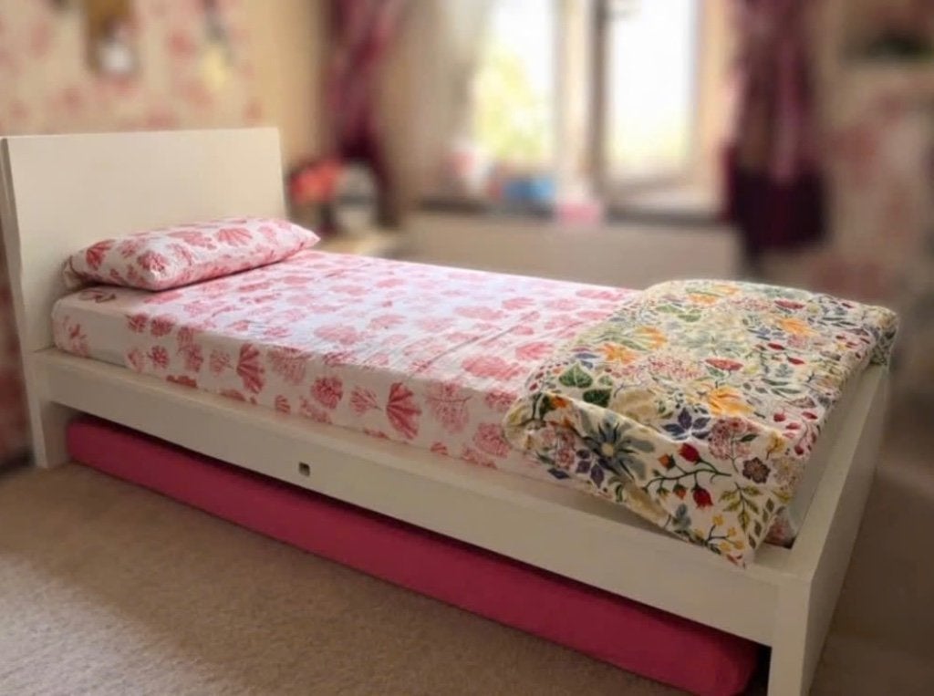 IKEA BED incl lattenbodem, Maison & Meubles, 90 cm, Queen size, Comme neuf, Enlèvement