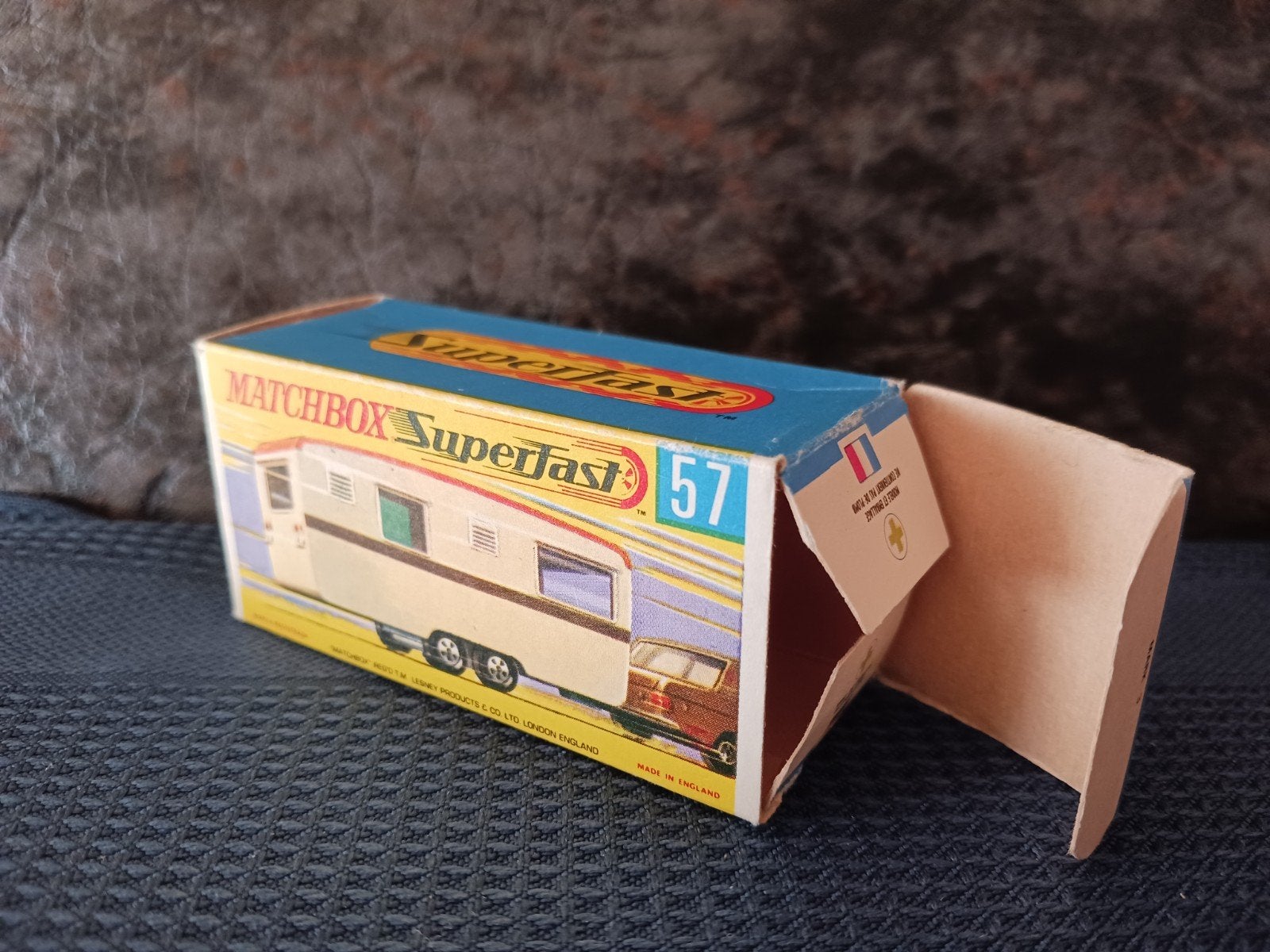 Matchbox  LEEG DOOSJE   Trailer Caravan, Verzenden