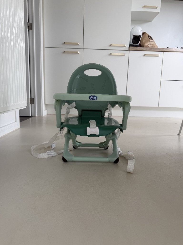 Chicco Pocket Snack stoelverhoger | kinderstoel groen, Ophalen, Gebruikt, Overige typen, Afneembaar eetblad