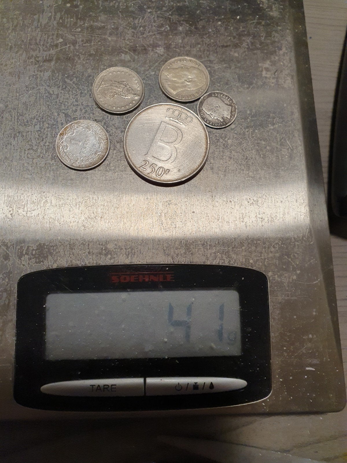 zilvermunten 835 gehalte 41gr.bieden naar waarde, Ophalen of Verzenden