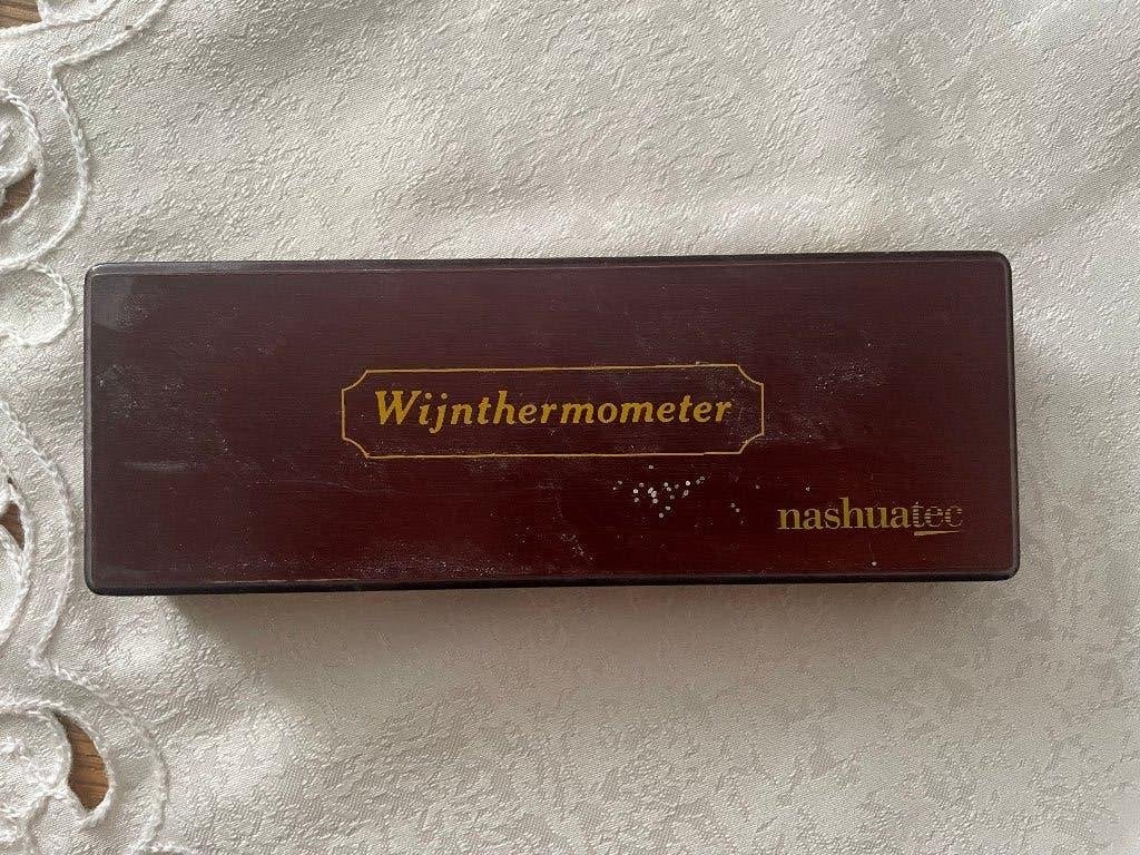 oude wijn thermometer, Verzamelen, Wijnen, Ophalen, Gebruikt, Frankrijk, Rode wijn