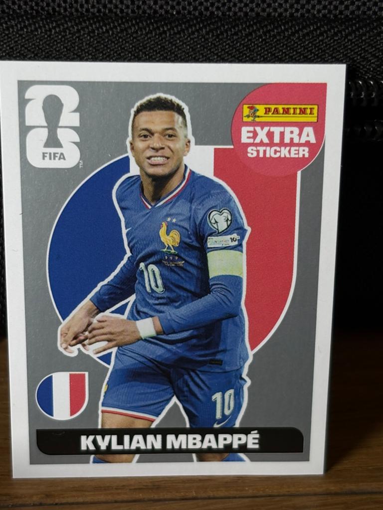 Panini extra sticker Kylian Mbappe ZILVER, Enlèvement ou Envoi, Autocollant
