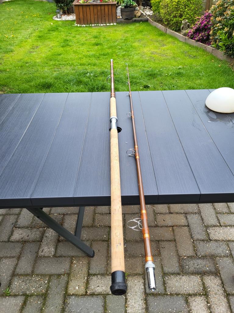 Vintage zeehengel ABU atlantic 484 zoom, Watersport en Boten, Ophalen of Verzenden, Gebruikt, Werphengel
