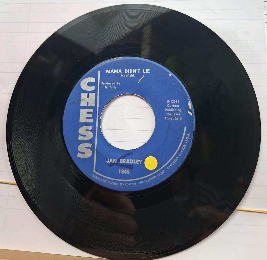 Popcorn Groove/Jan Bradley - Mama loog niet, Gebruikt, Originele persing, 7 inch, Ophalen of Verzenden