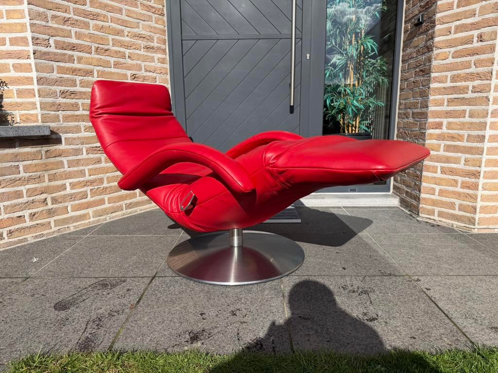 Jori Yoga relax Medi Mono-move, Konia rood, verstelbare kop, Huis en Inrichting, Ophalen of Verzenden, Durlet natuzzi xooon leolux rolf benz himolla hukla stressless