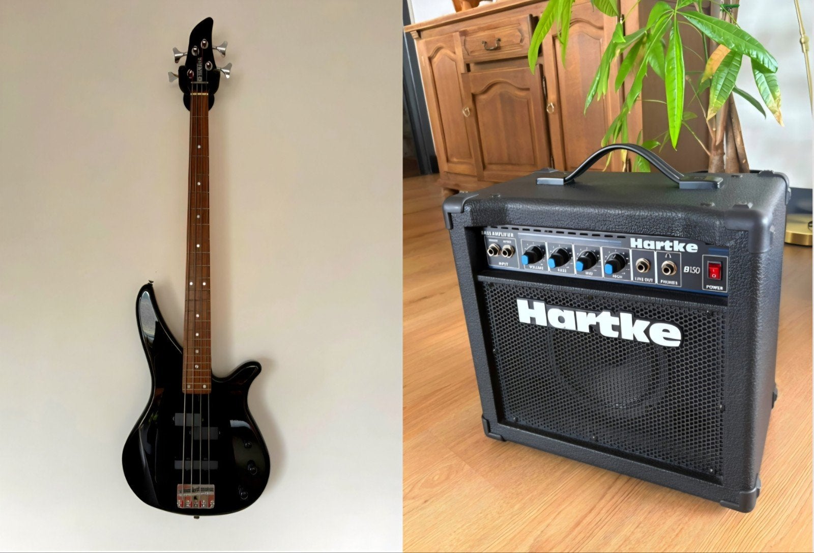 Yamaha RBX 270 J + Hartke B150 versterker, Muziek en Instrumenten, Ophalen, Gebruikt, Basgitaar, Minder dan 50 watt