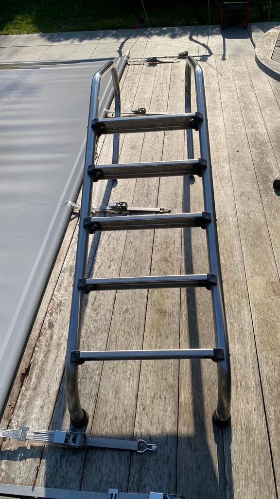 Inox ladder zwembad 5 treden Swimtec, Ophalen, Ladder