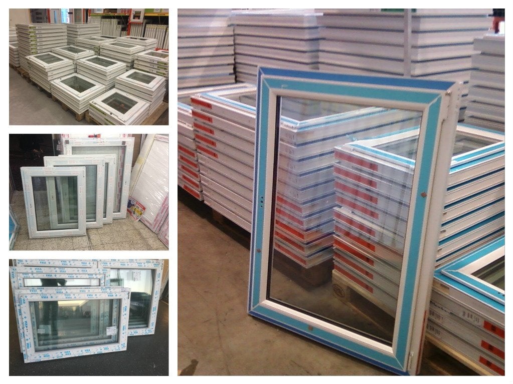 Déstockage Exceptionnel de Châssis & Portes PVC, Bricolage & Construction, Enlèvement, Neuf, Double vitrage