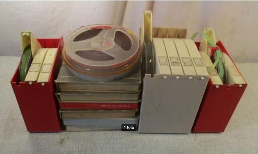 20 cassettes pour magnétophone - 13 cm, Enlèvement ou Envoi, Pièce, Avec bandes