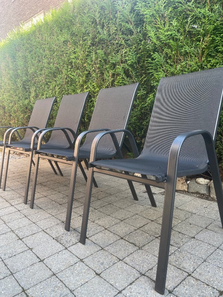 tuinstoelen, 4 stuks, Antiek en Kunst, Ophalen
