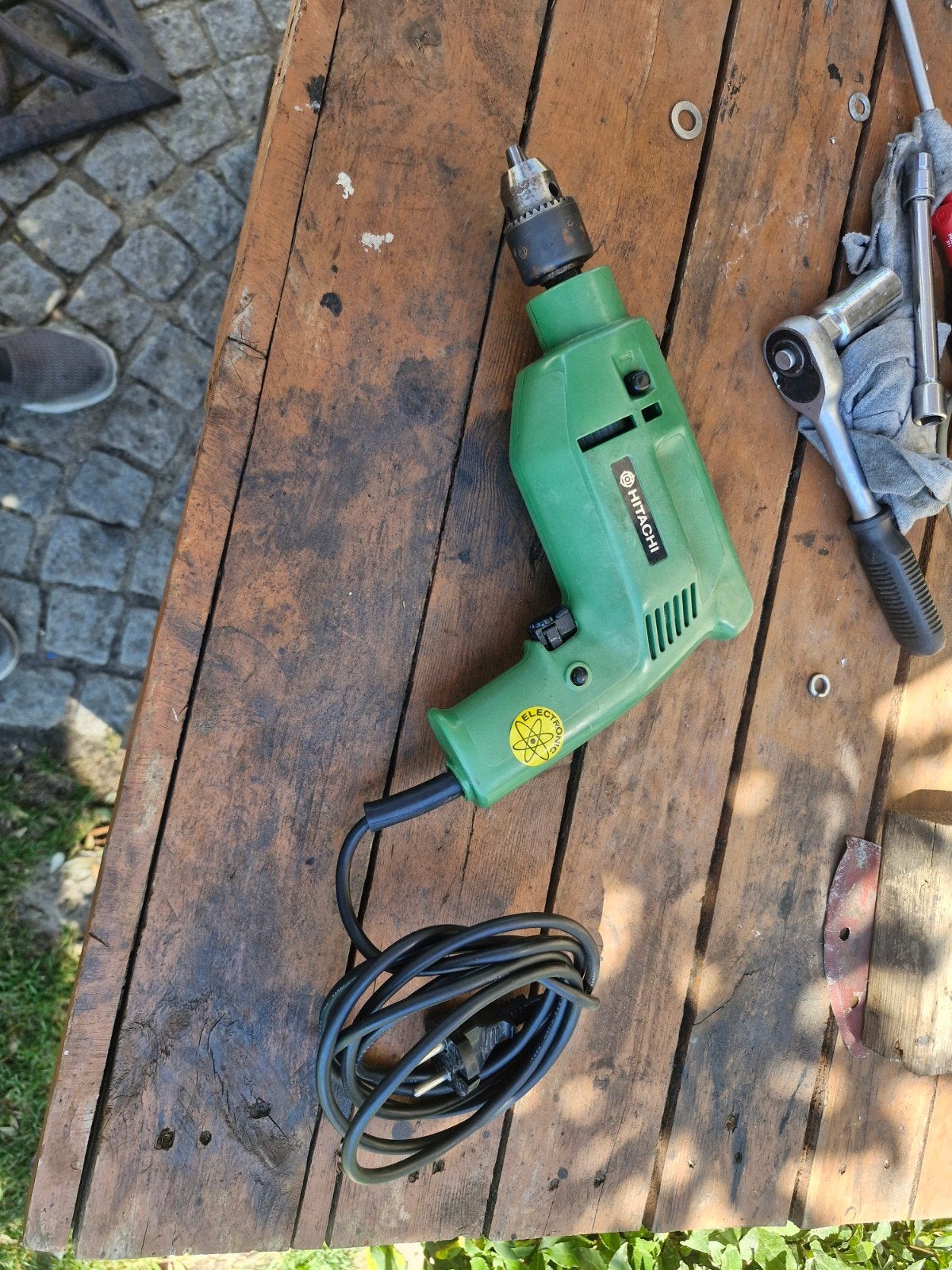 Hitachi boormachine, Doe-het-zelf en Bouw, Gereedschap | Zaagmachines, Ophalen of Verzenden