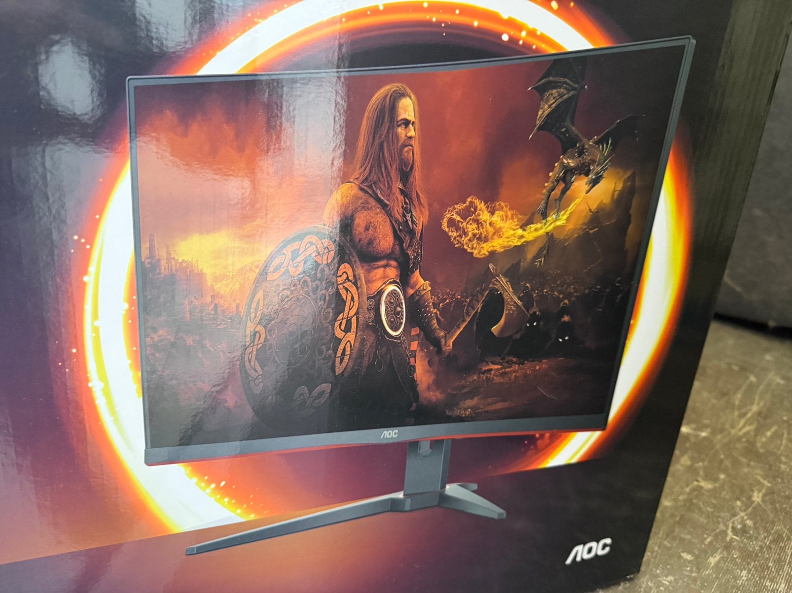 AOC 32” incurvé 240Hz 0,5ms Gaming C32G2ZE, Gaming, HD, Comme neuf, Enlèvement