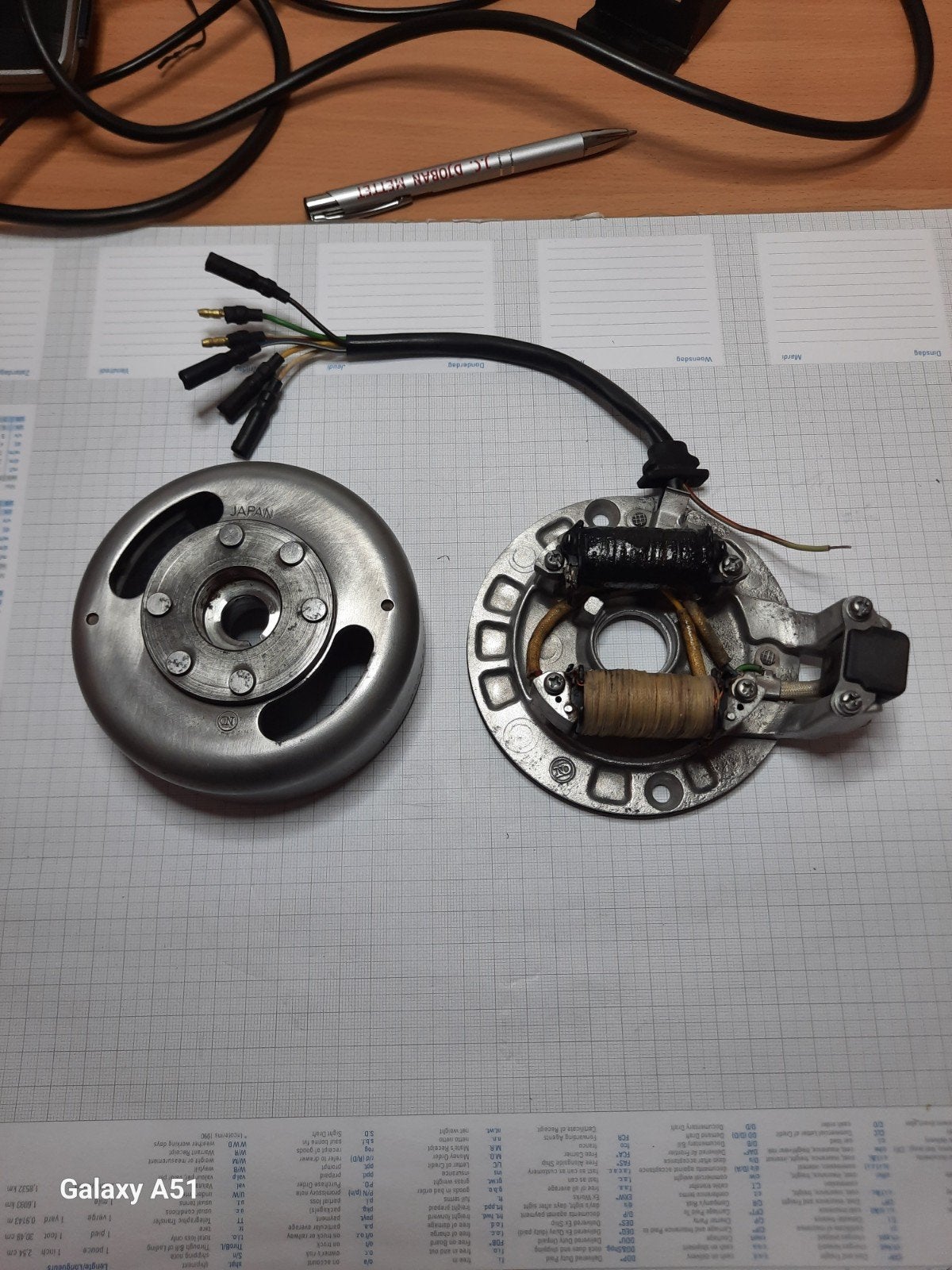 honda C50  - C70 - C90 stator rotor origine honda nippon den, Motos, Enlèvement ou Envoi