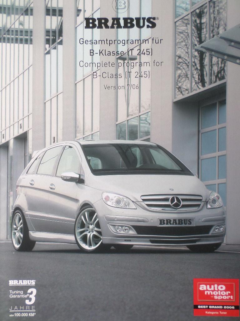 Mercedes Brabus B Klasse 2012 Brochure, Ophalen of Verzenden, Mercedes