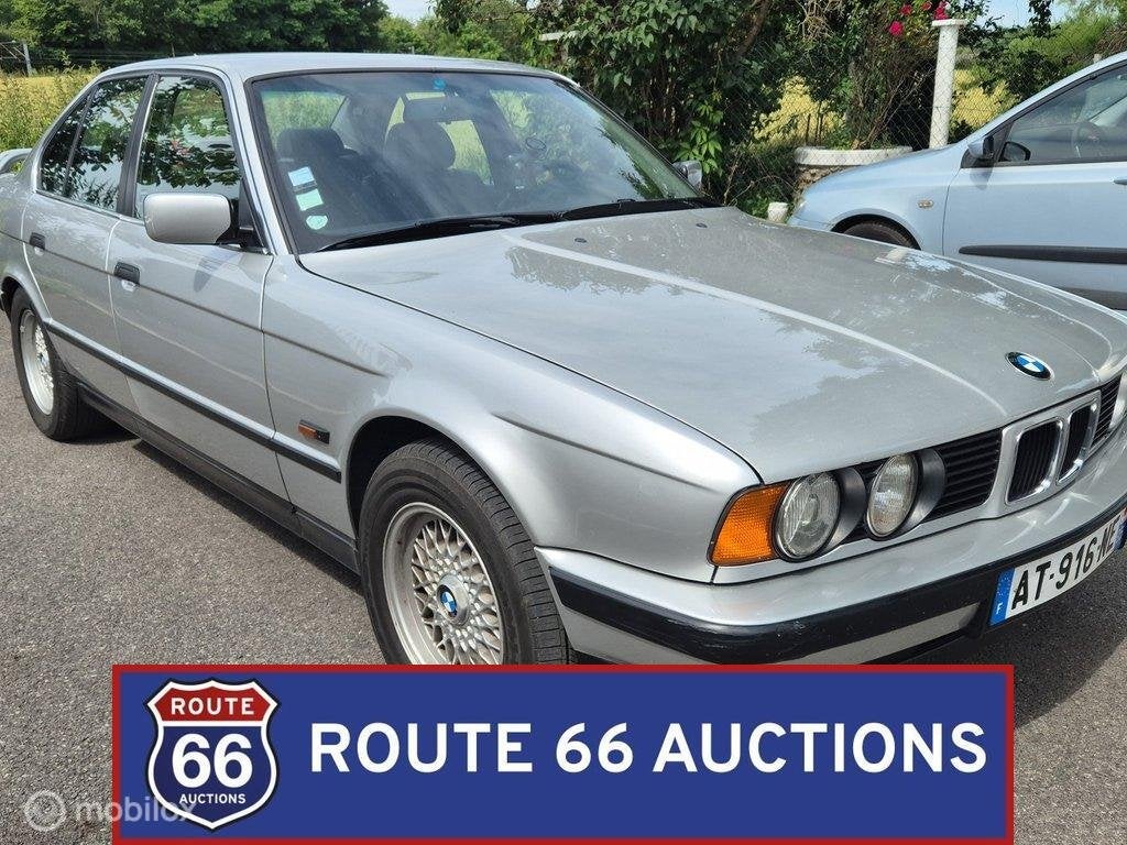 BMW 525i | 1993 | Route 66 Auctions, Zwart, Bedrijf, Handgeschakeld, Overige carrosserie