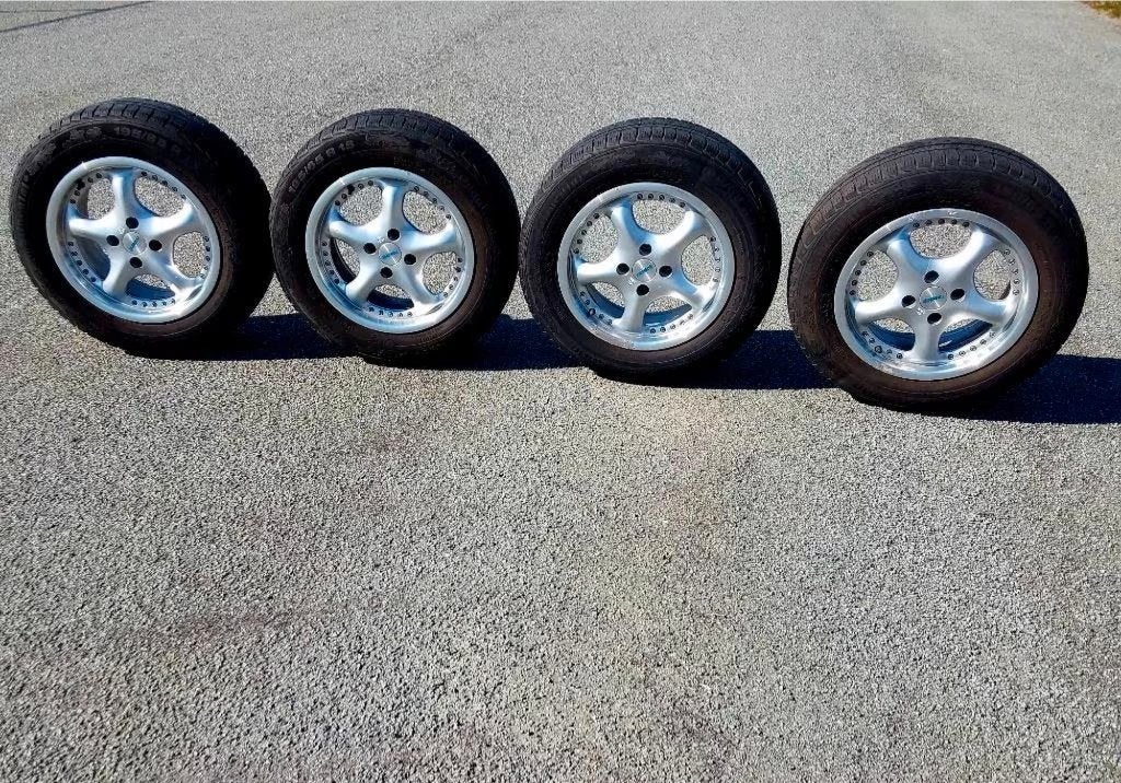 Jantes alu avec pneus hiver pour Opel et Fiat Punto, 15 pouces, Pneus et Jantes, Pneus hiver, Enlèvement