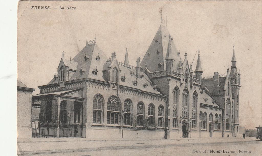 Furnes, La Gare, Collections, Cartes postales | Belgique, Envoi