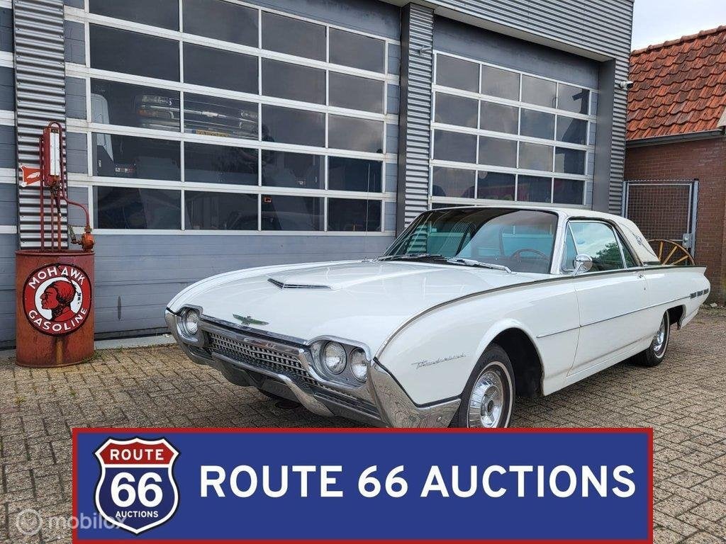Ford Thunderbird Landau | 1962 | Route 66 Auctions, Zwart, Bedrijf, Handgeschakeld, Overige carrosserie