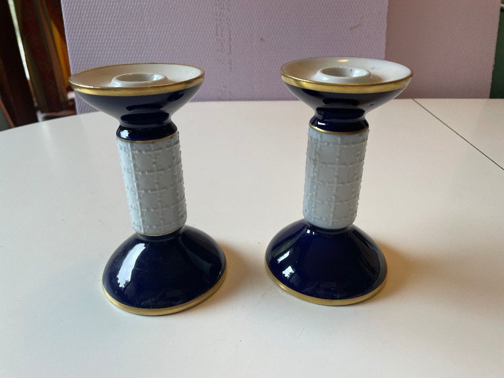 Vintage porseleinen kandelaars, Antiek en Kunst, Ophalen