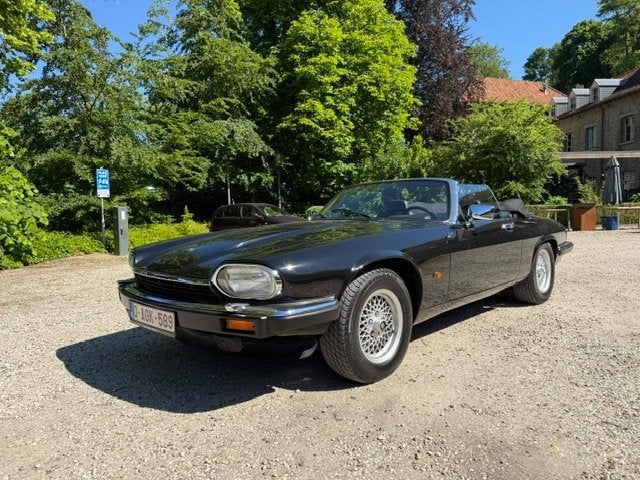 Jaguar XJS V12 Cabrio EUROPEESE AUTO 56.000 KM!, Autos, Jaguar, Cuir, Achat, Entreprise, Noir