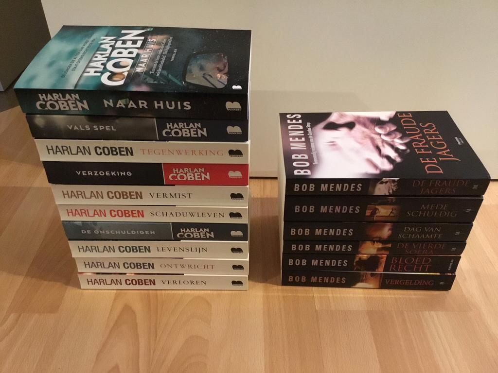 Thrillers Harlan Coben en Bob Mendes, Boeken, Ophalen of Verzenden, Zo goed als nieuw