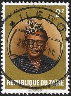 1 Postzegel President Mobutu Zaïre 1982, Timbres & Monnaies, Timbres | Afrique, Enlèvement ou Envoi, Autres pays, Affranchi