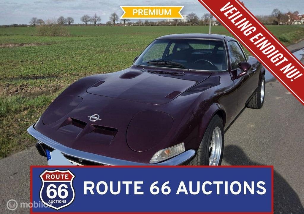 Opel GT | 1973 | Route 66 Auctions, Autos, Oldtimers & Ancêtres, Achat, Entreprise, Boîte manuelle, Autre carrosserie