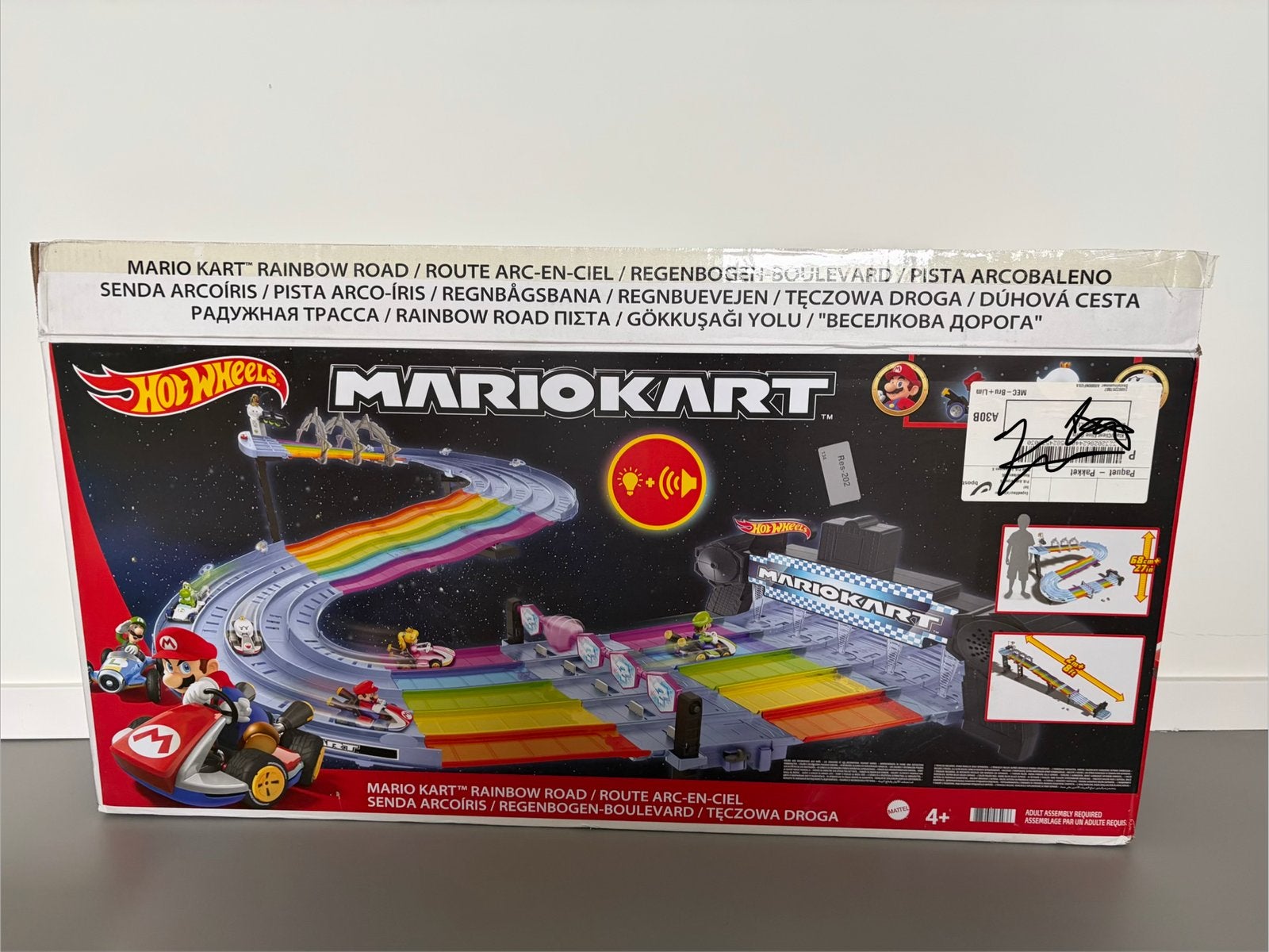 Mario Kart Hot Wheels racebaan, Ophalen, Zo goed als nieuw, Racebaan, Hot Wheels