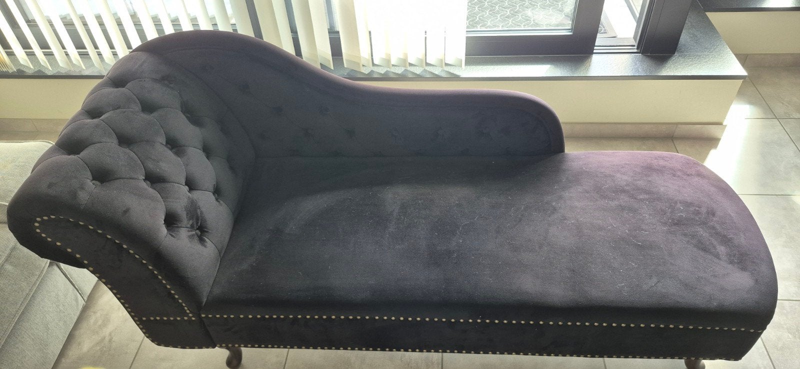 Belle assise bleu foncé - très bon état, Enlèvement
