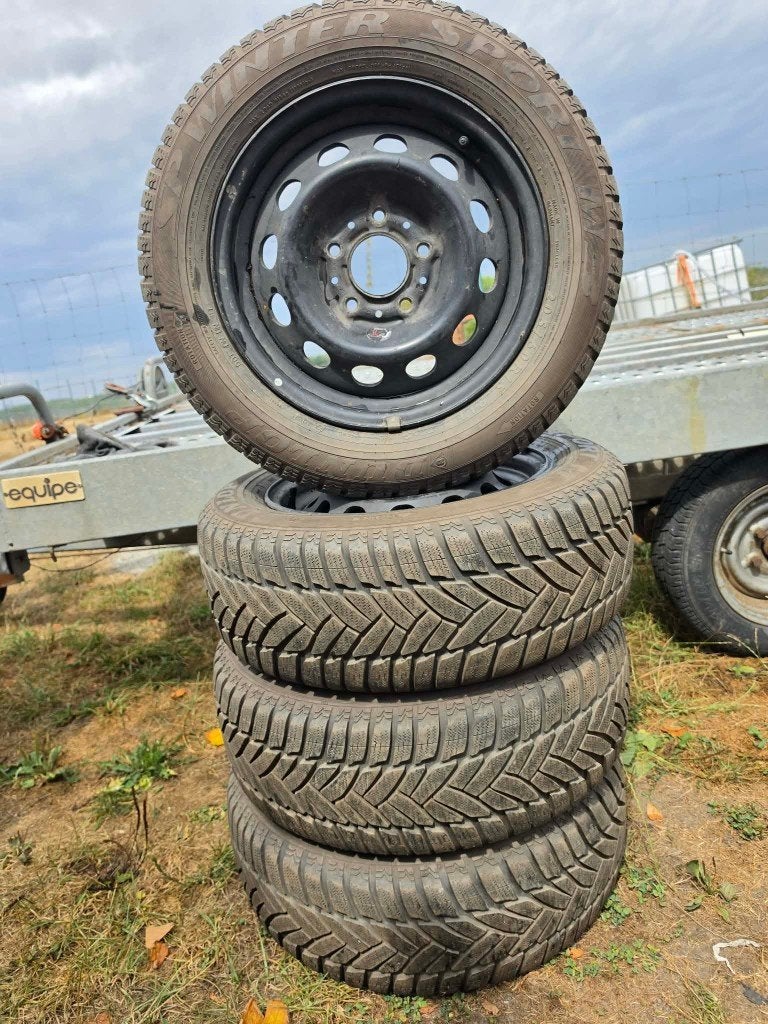 4 JANTES ALUMINIUM BMW + PNEUS DUNLOP HIVER, Autos : Pièces & Accessoires, 15 pouces, Pneus et Jantes, Pneus hiver, Véhicule de tourisme