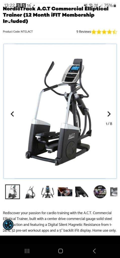 Crosstrainer, Ophalen, Crosstrainer