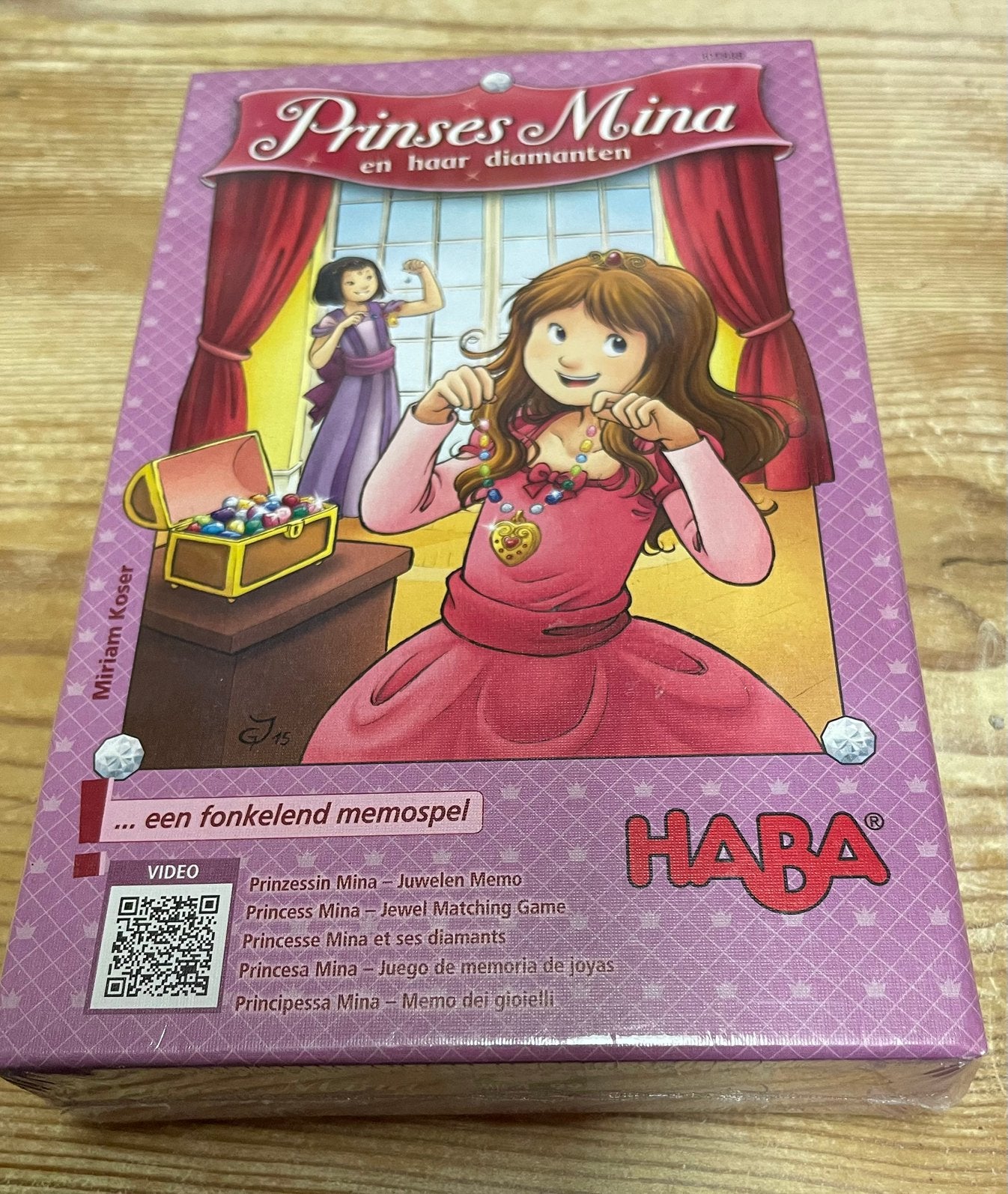 Haba prinses mina en haar diamanten., Hobby en Vrije tijd, Gezelschapsspellen | Kaartspellen, Ophalen, Zo goed als nieuw