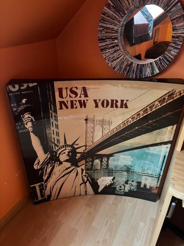 Panneau mural New York - Incurvé, Enlèvement, Utilisé, Avec système de suspension, Tableau