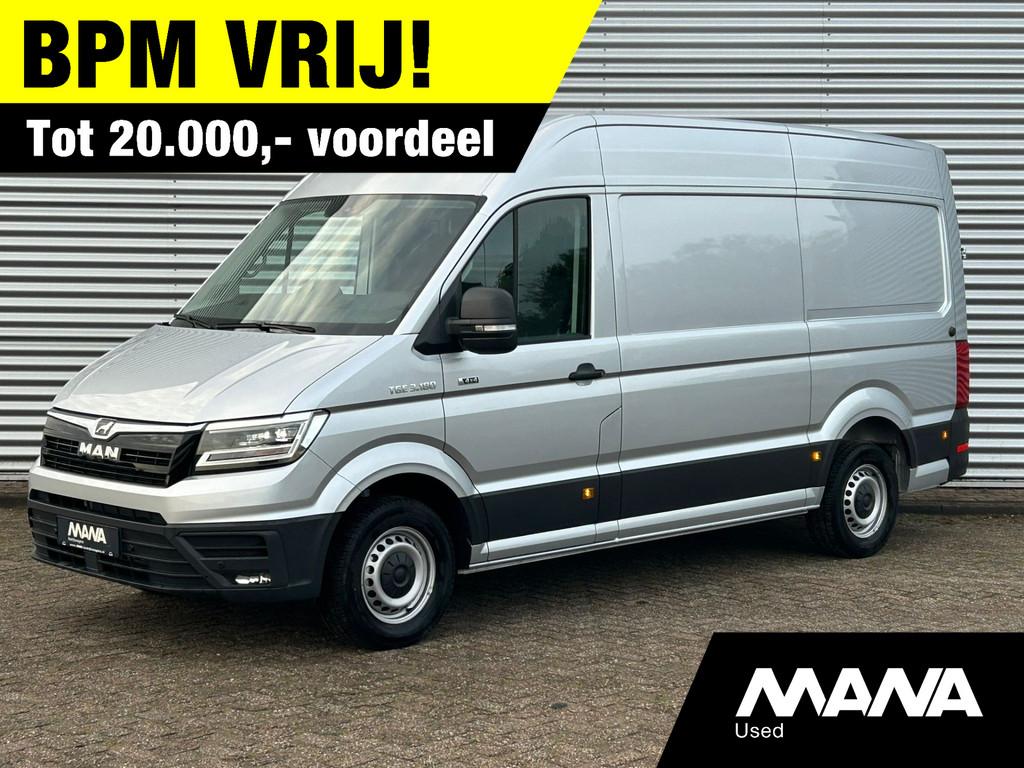 MAN TGE 3.180 L3H3 4x4 Automaat LED NIEUW BPM Vrij Camera Tr, Auto's, Bestelwagens en Lichte vracht, Automaat, Gebruikt, Euro 6
