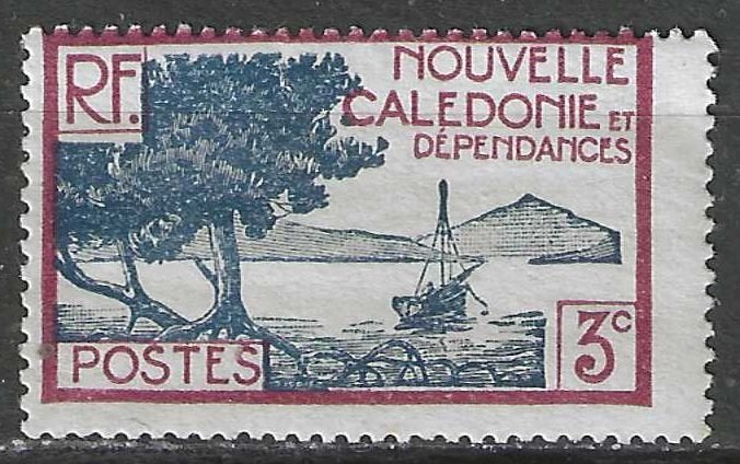 Nieuw Caledonie 1939/1940 - Yvert 180 - Paletuviers 3c. (PF), Verzenden, Postfris
