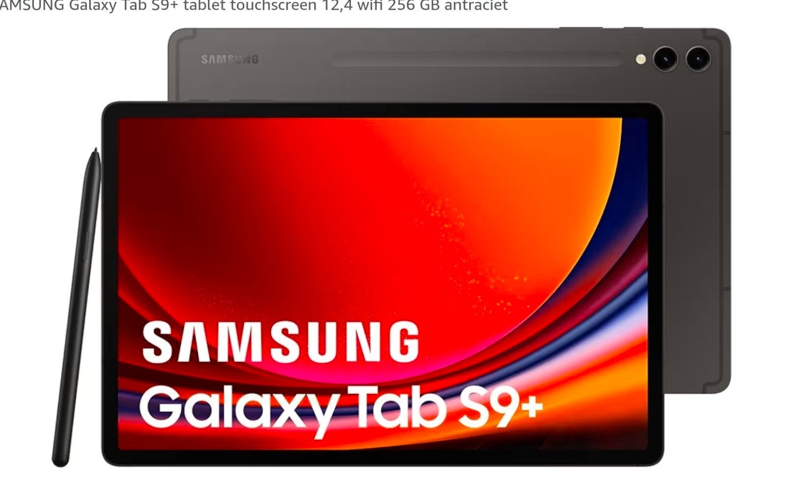 Samsung Galaxy Tab S9+  256GB  12,4 inch scherm, Computers en Software, Ophalen of Verzenden, Wi-Fi