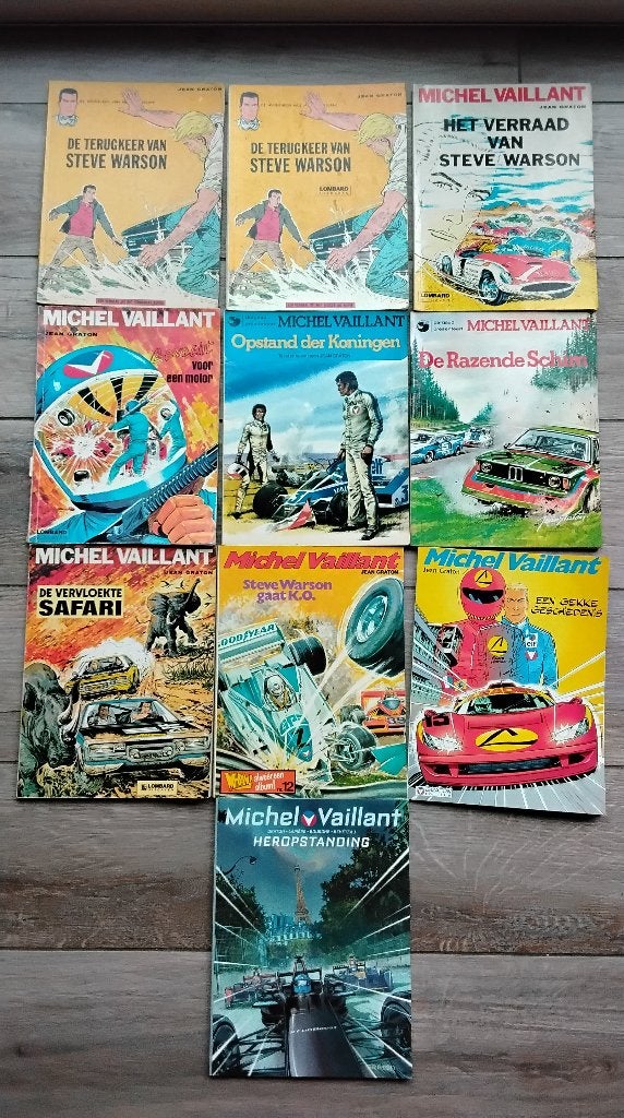 10 x Michel Vaillant., Meerdere stripboeken, Ophalen of Verzenden, Gelezen, Jean Graton
