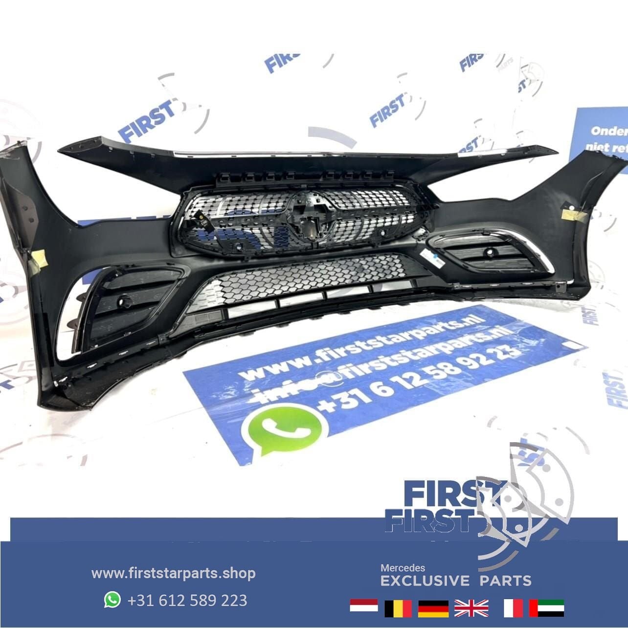 W118 C118 AMG LINE VOORBUMPER ZWART Mercedes 2018-2022 ORIGI, Utilisé, -, Avant, -