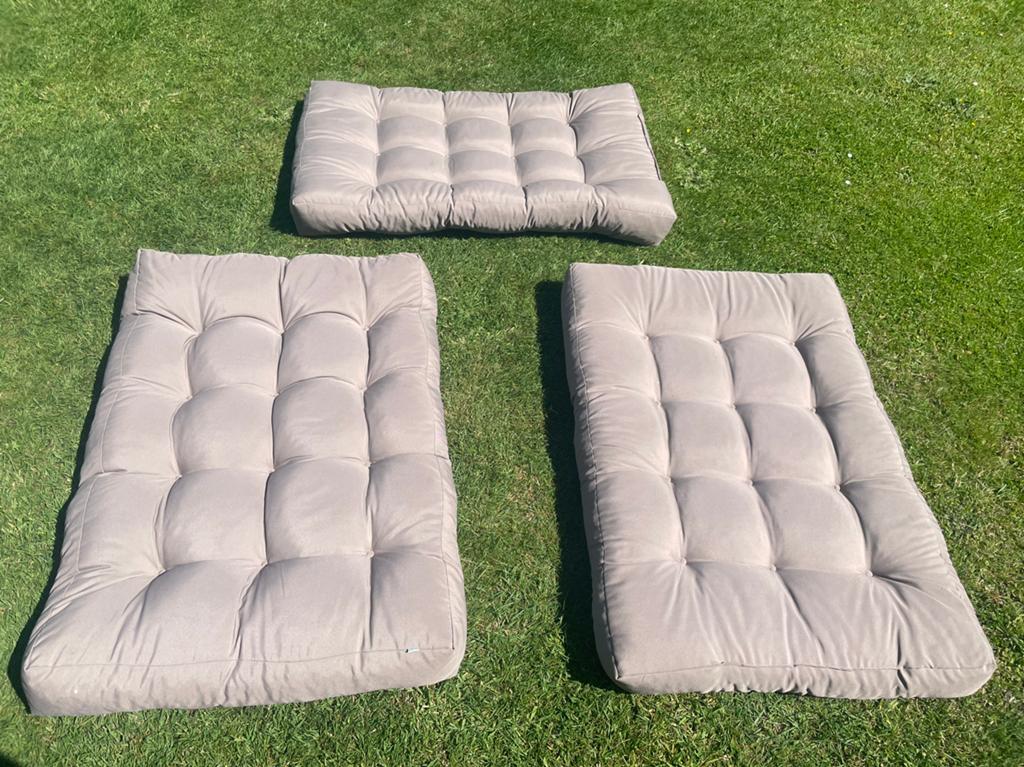 Palletkussens set van 3, Tuin en Terras, Tuinmeubel-accessoires, Ophalen, Zo goed als nieuw