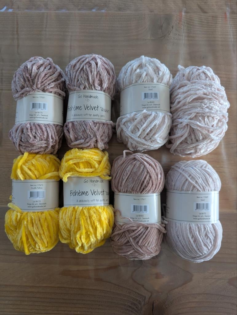 Bohéme Velvet garen, Ophalen