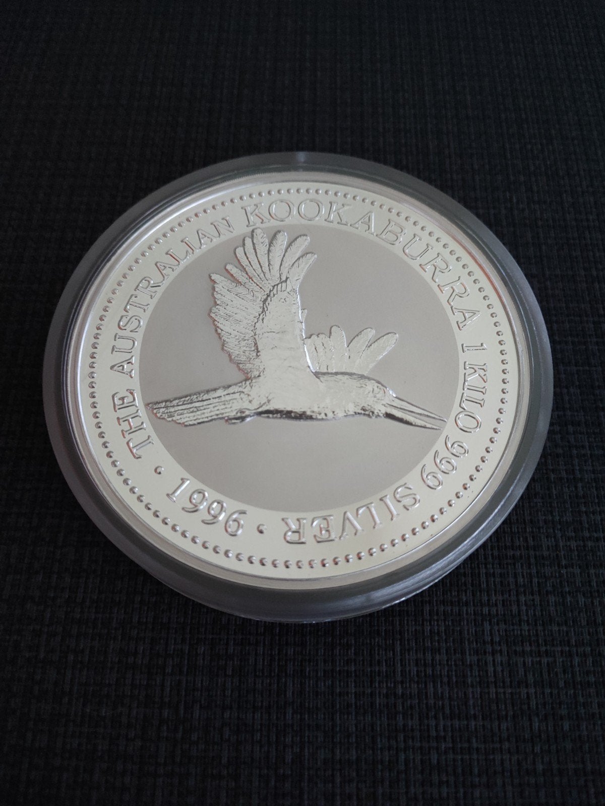 Kookaburra 1kg zilver 1996, Postzegels en Munten, Ophalen, Zilver
